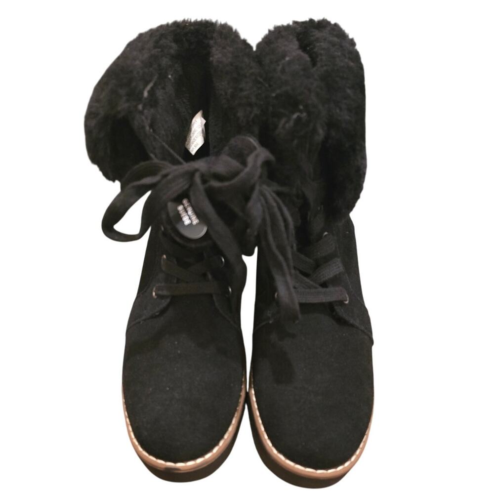Style & Co Women's Iggyy Lace-Up Wedge Boots in Black NEW Size 8 - Picture 5 of 7